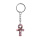 Rhodochrosite Handmade Craved Ankh Pendant (20x30mm) Keychain