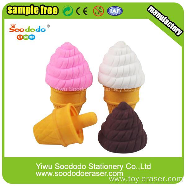 Ice cream Food Shaped Stationery Eraser Manufactory