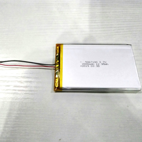 Batterie lithium polymère haute capacité 5067100 3.7V 3500mAh