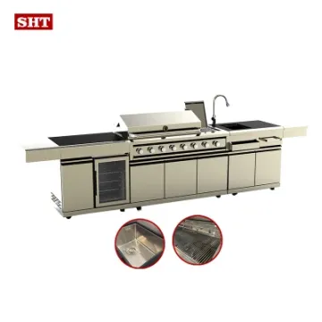 Modular Design Customized Sink Refrigerator Gas BBQ Outdoor Kitchen Cabinet
