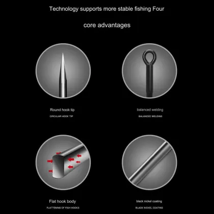 Black King Kong Three-Hook 6062 Reinforced Luya Anchor Fish Hook