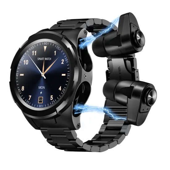 IP67 Waterproof TWS Smart Watch S201/JM06: 2-in-1 Headset & Watch for Sports and Business