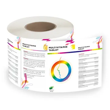 Vitamin bottle Packaging Printing Label