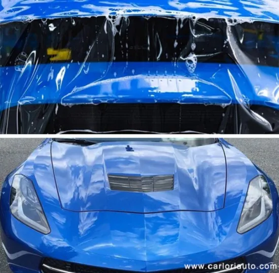 applying car paint protection film