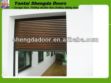 automatic woodgrain roller shutter