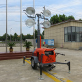 Easy Operação Trailer Tipo 7m LED Tower telecopita de luz móvel