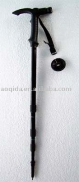 walking stick with compass and LED