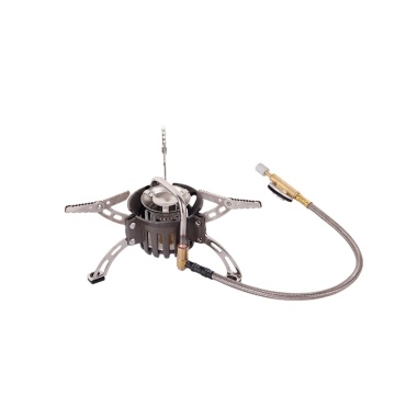 Compact Windproof Camping Gas Stove for Backpacking and BBQ