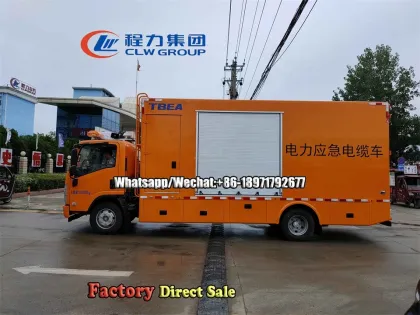 Mobile Power Generation Truck - Factory Isuzu 4x2 500kw-2000kw Silent Power Supply Vehicle