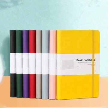 PU leather custom design notebook with printing
