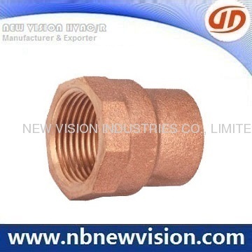 Adaptador fêmea encaixe de bronze