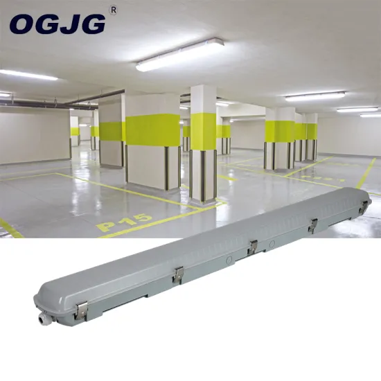 Motion Sensor Garage LED Vapor Tight Fixture - Waterproof PC Housing LED Tri-Proof Light (0.6m/1.2m/1.5m)