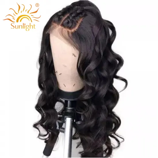 Sunlight Human Wig 40 Inch Weave Pour Femme Rent Pre Plucked Lace Front Virgin Brazilian Body Wave Hair