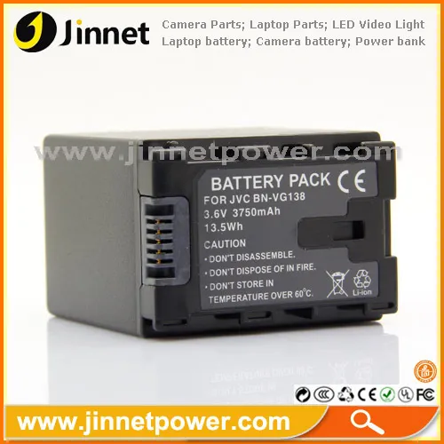 High Quality Camcorder Battery For Jvc Bn-vg138 Full Decoded Bn-vg114 
