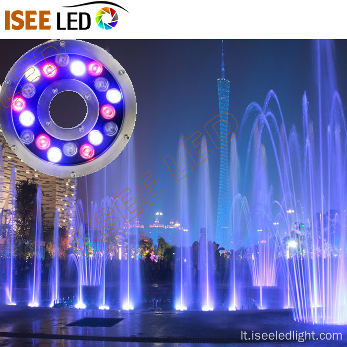 Povandeninis fontanas RGB LED lempų muzikos valdymas