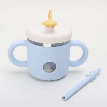 Silicone Baby Toddler Water Sippy Cup for Self-Drinking Training