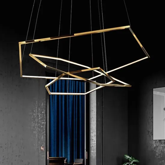 Custom Indoor Aluminum LED Hanging Pendant Light for Projects