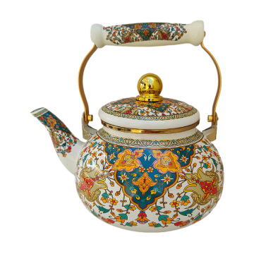 2.5L Thickened Enamel Teapot: Induction Compatible Kettle for Hot and Cold Beverages