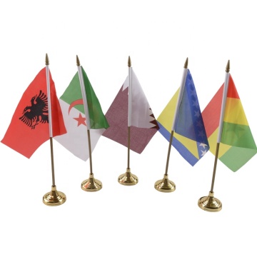 Hign quality All Country polyester Desk Flag