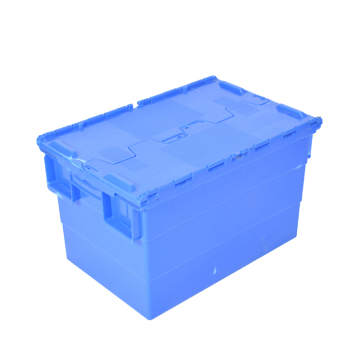 Inclined slot logistics turnover box with lid