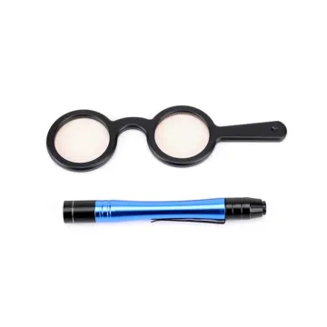 Binocular Check for Eye Position and Vision Examination with Bagolini Lens