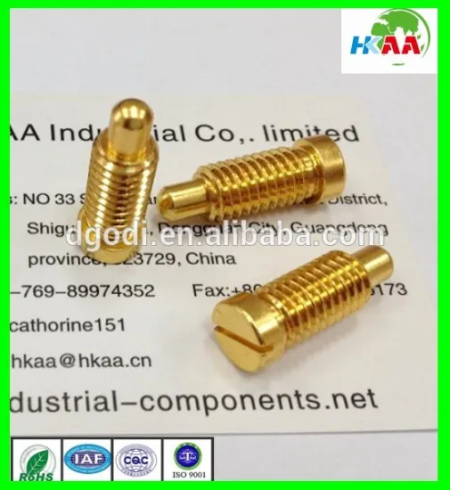 PTN1.25 CE ROHS Certificated Brass Fittings Pin in terminals and connector
