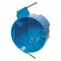 Boîte de plafond 4 &quot;PVC ronde nouveau travail avec clous boîte de sortie ronde bleu B520AR-UPC boîte d&#39;interrupteur principal électrique