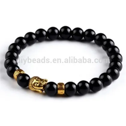 New fashion Bead bracelet with Buddha head charm