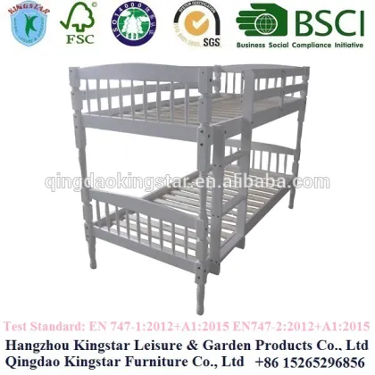 wood children bunk bed