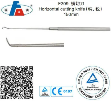 Ear horizontal cutting knife, Ear instruments