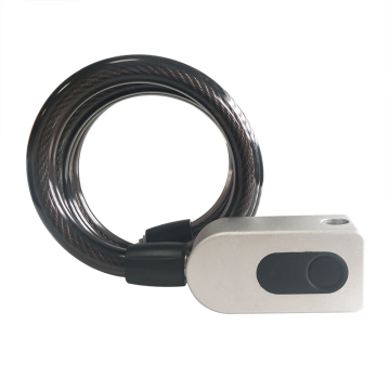 Anti -diefstal Fingerprint Mountain Bicycle Cable Lock - L68*W33*H25 met microUSB
