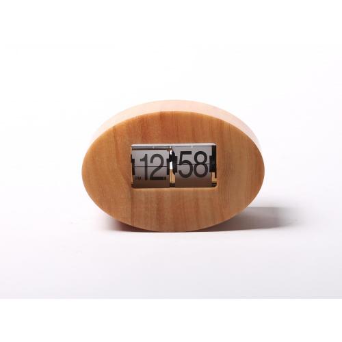 Modern Oval Shape Flip Clock