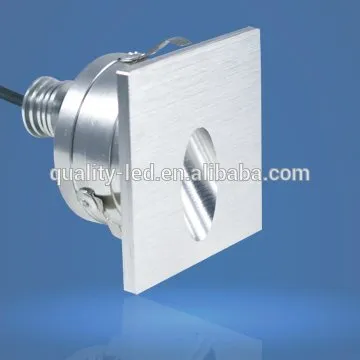 Aluminum recessed mini 1watt 12v round step stair lighting led wall light 3 years warranty