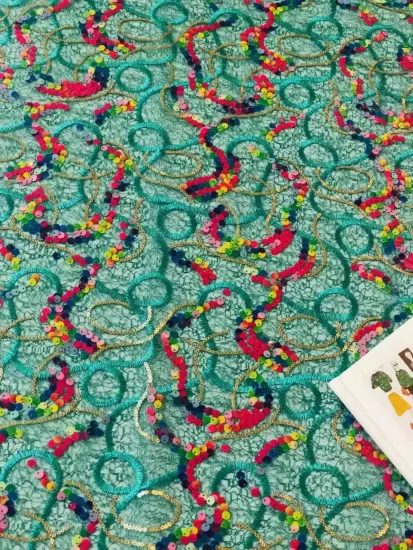 2022 Embroidery Mesh Fabric High Quality Latest Embroidery Fabric Party