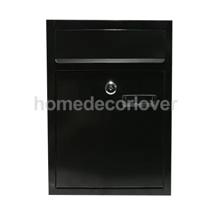 Tin Metal Post Mailbox Message Suggestion Box Wall Mounted Mail Box Security Mailboxes Lockable Rural Security Mails Locking