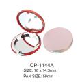 59mm Pan Round Cosmetic Compact Case With Mirror