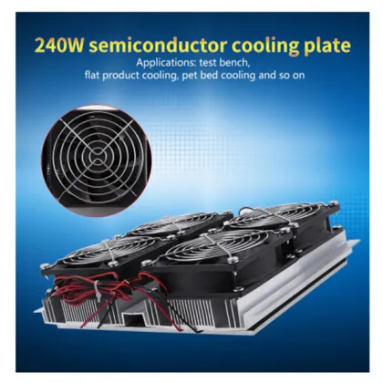 12V 240W Semiconductor Chiller for Silicon Wafer Cooling (Model 12706)