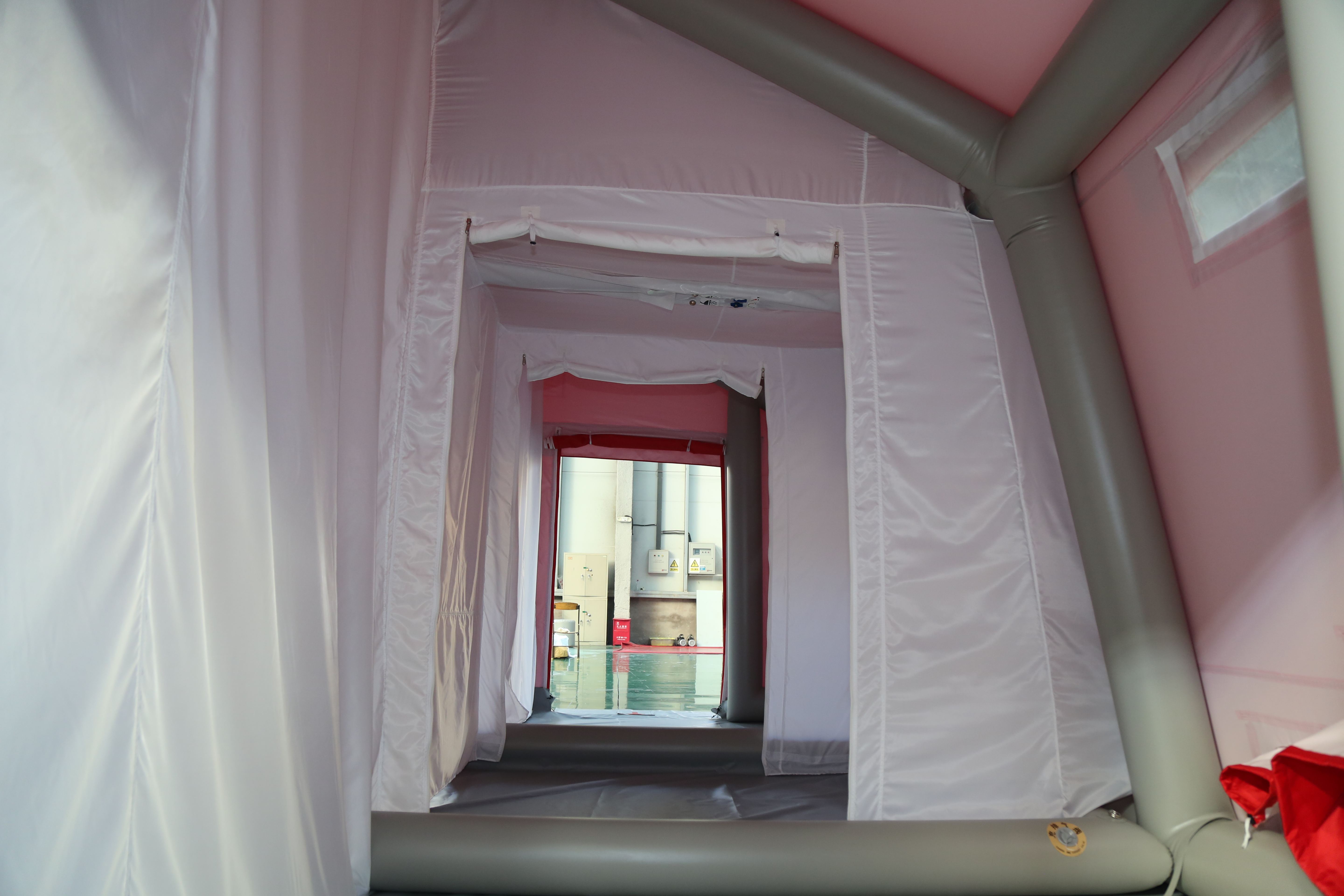 30㎡ decontamination inflatable tent Inside