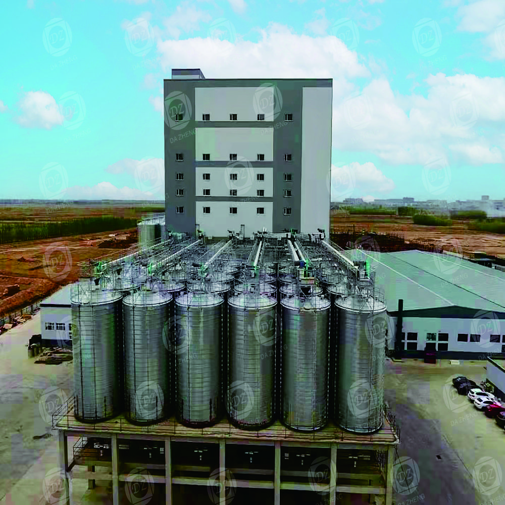 Storage silo for active slag powder
