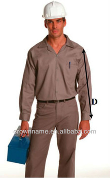 MEN'S COTTON WORK JACKET FOR CIVIL CONSTRUCTION WOKERS WITH LONG SLEEVES