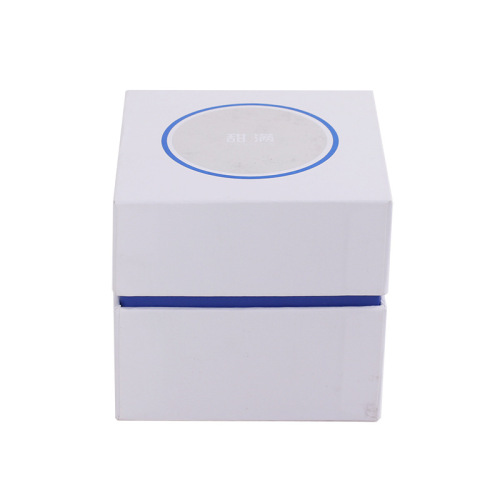 Niestandardowe logo Sztywne pudełka do pakowania świec z białego papieru