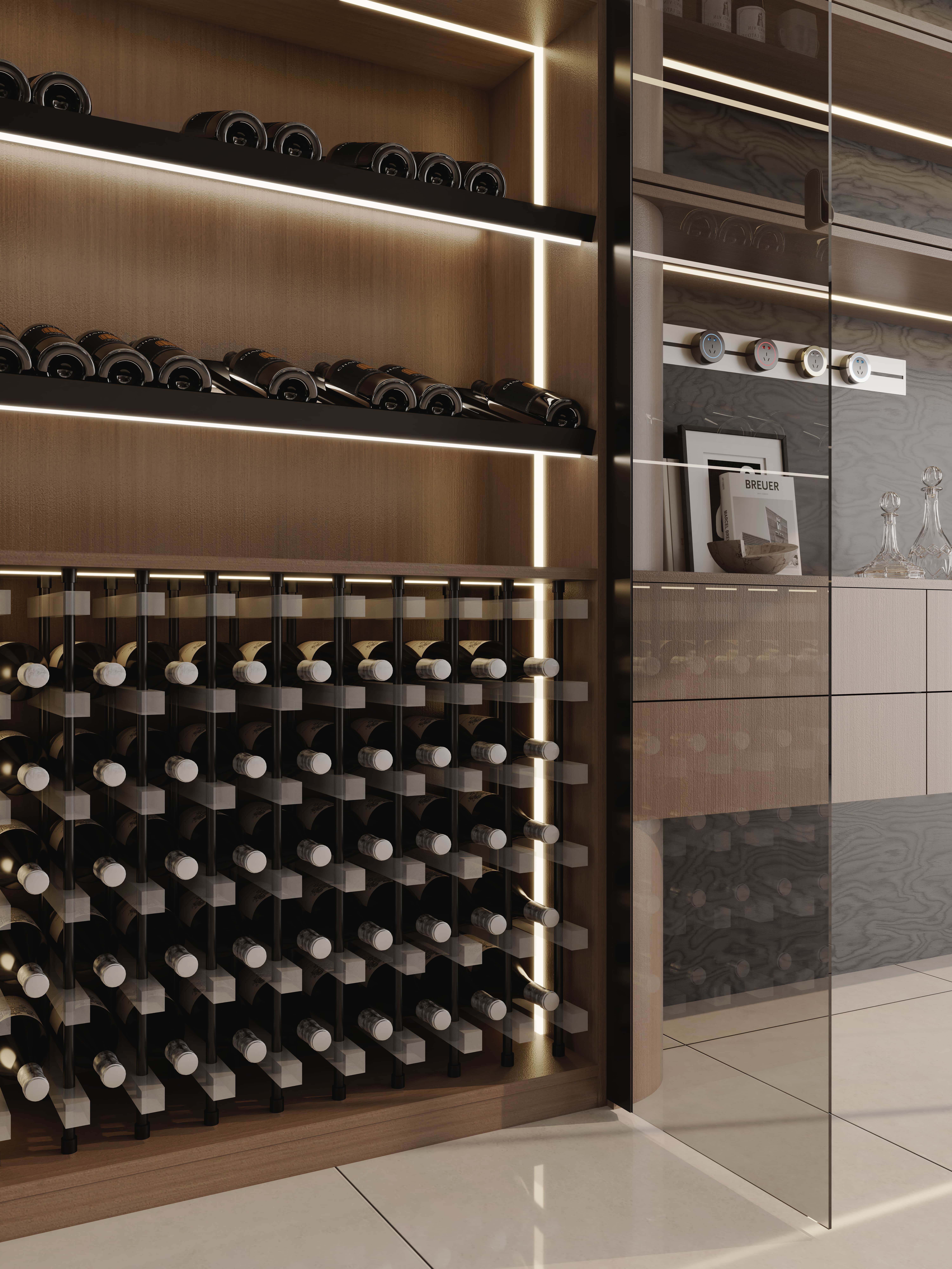 Barahton wine cellar cabinet customization