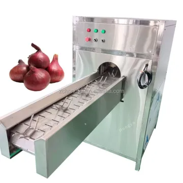 High Speed Root Cutting and Continuous Onion Peeling Machine Production Line