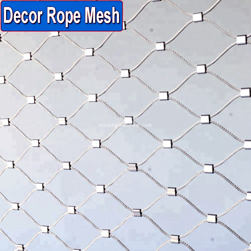 Flexible Stainless Steel Wire Rope Mesh netting