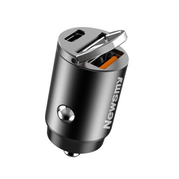 2022 New Mini Stealth Electric Car Battery Charger with USB Type-C 30W Phone Holder Power Bank Fast Charger