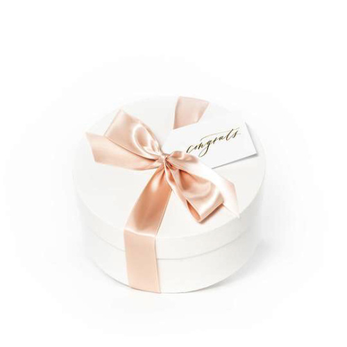 New born paper baby round baby gift box