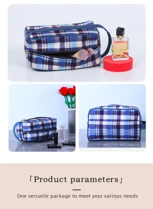 Tweed makeup bag makeup bag