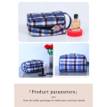 Tweed makeup bag Portable makeup bag