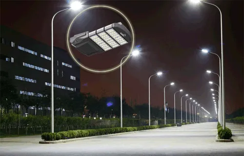 Koi single arm 100w led street light