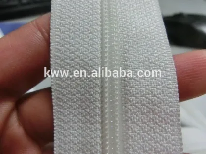 high end 5# mattress zipper long chain nylon zipper roll